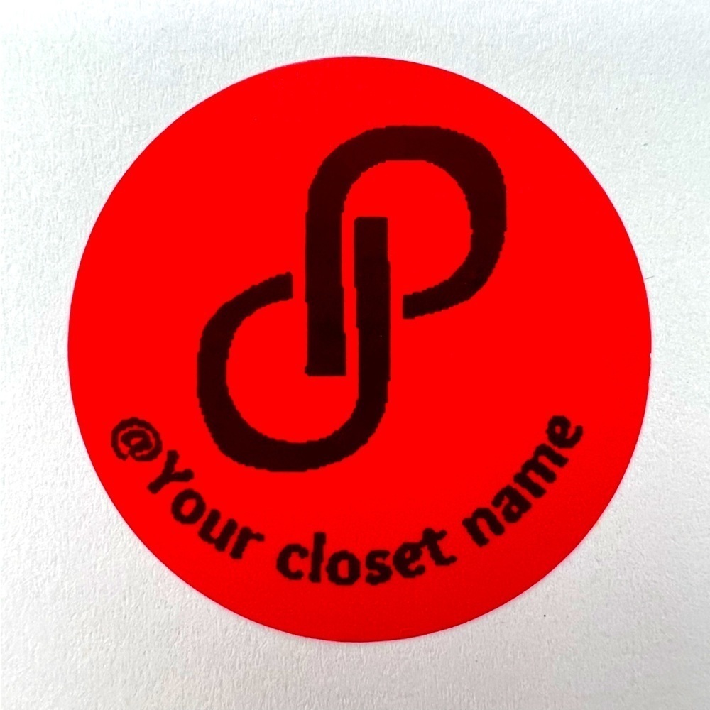 100 pcs poshmark stickers 2in| Custom stickers round stickers packaging - Picture 2 of 3